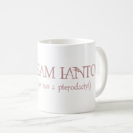 Tasse de ptérodactyle d'Ianto- d'équipe (Devant droit)