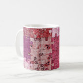 Tasse de puzzle de texture de couleurs (Devant gauche)