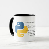Tasse de python d'OutOfCoffeeException (Devant gauche)