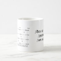 tasse de quart de cercle de voyelle de /yo ʊr/IPA