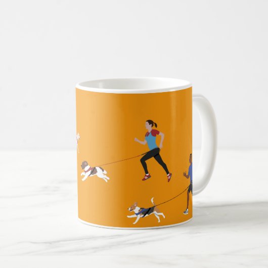 Tasse de quartet de Canicross (Devant droit)