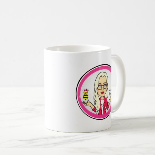 Tasse de QueenBeeing par Angie Atkinson (Devant droit)