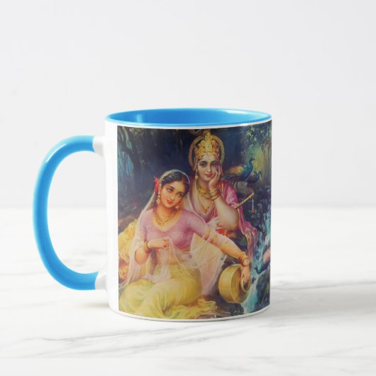 Tasse de Radha et de Krishna (Gauche)