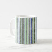 Tasse de rayure bleue (Devant gauche)