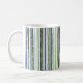 Tasse de rayure bleue (Gauche)