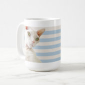 Tasse de rayure bleue de Casper (Devant gauche)