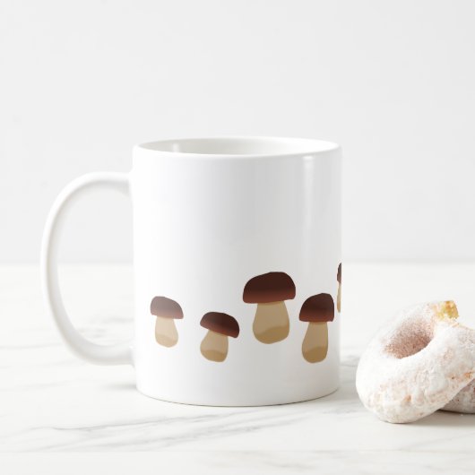 Tasse de rayure de champignons (Avec donut)