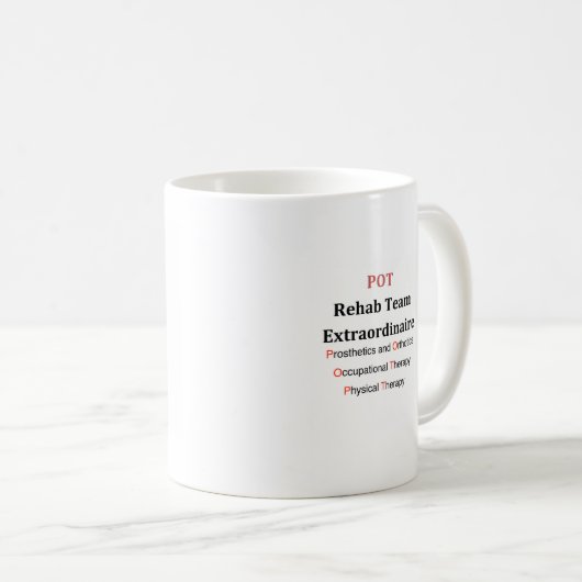 Tasse de réadaptation de POT (Devant droit)