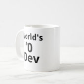 Tasse de réalisateur du #0 du monde à double face (Devant gauche)
