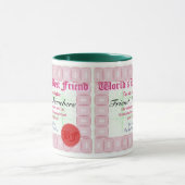 Tasse de récompense de certificat du meilleur ami (Centre)
