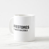 Tasse de récupération Dieu restaure ce que l'addic (Devant gauche)
