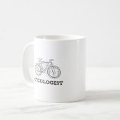 Tasse de recyclage de citation de Cycologist - (Devant gauche)