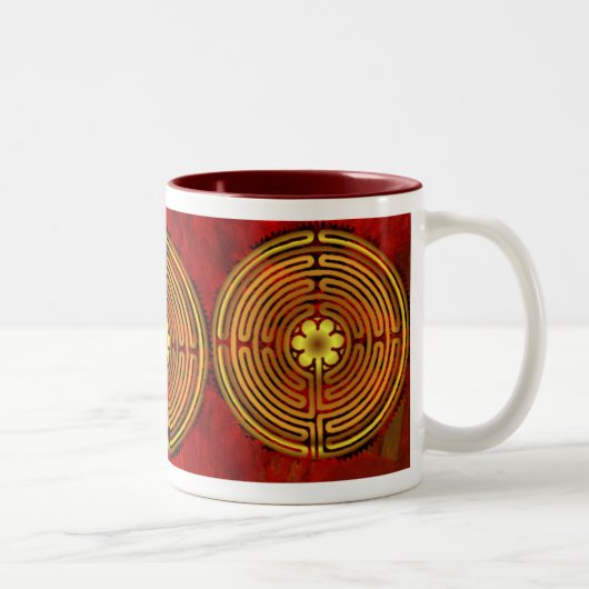 Tasse de Reddy du feu de labyrinthe de Chartres (Droit)