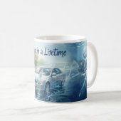 Tasse de réflexions de rêve d'une vie (Devant droit)
