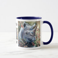 Tasse de règle de rhinocéros de rhinocéros