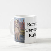 Tasse de règle de terriers de frontière (Devant gauche)