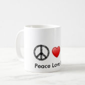 Tasse de Reiki d'amour de paix (Devant gauche)