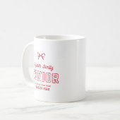 Tasse de remise des diplômes avec écriture personn (Devant gauche)