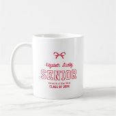 Tasse de remise des diplômes avec écriture personn (Gauche)