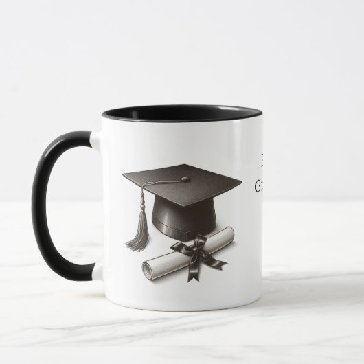 Tasse de remise des diplômes élégante (Gauche)