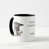 Tasse de remise des diplômes élégante (Devant gauche)