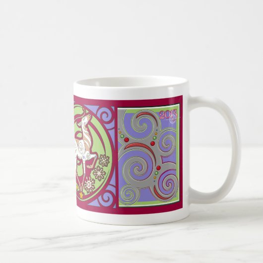 Tasse de renne du Greeting'" de la saison de (Droite)