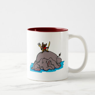 Tasse de repas d'éléphant