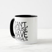 Tasse de répétitions 2-Sided (noir) (Devant gauche)