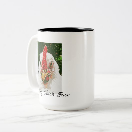 Tasse de repos de visage de poussin (Devant gauche)