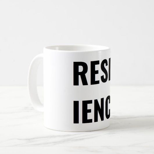 Tasse de RÉSILIENCE (Devant gauche)