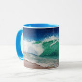 Tasse de ressac avec la poignée et l'intérieur (Devant gauche)