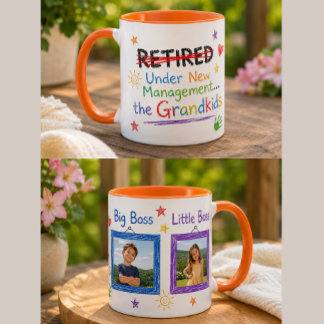 Tasse de retraite amusante avec petits-enfants (pe