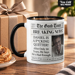 Tasse de retraite personnalisée, idée de cadeau am