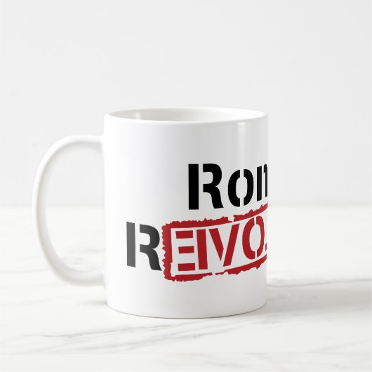 Tasse de révolution de Ron Paul (Gauche)