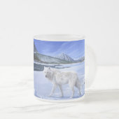 Tasse de rivière de loup blanc de patrouille de (Devant droit)