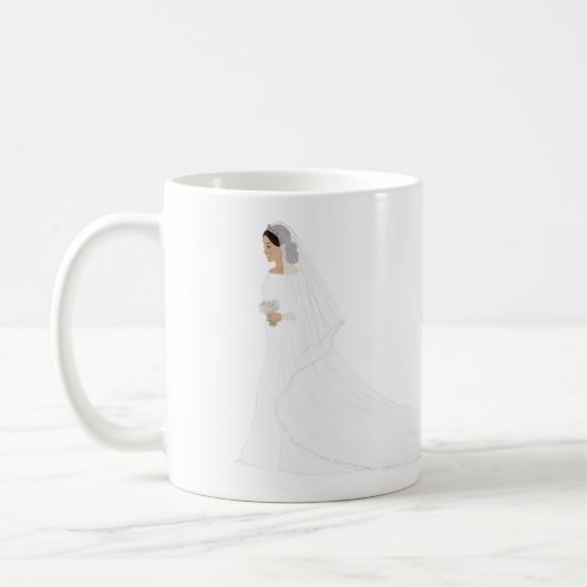 Tasse de robe de mariage de duchesse Meghan Markle (Gauche)