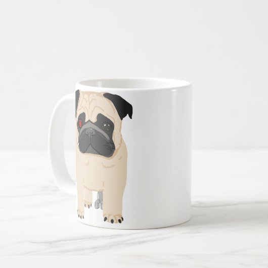 Tasse de RoboPug (Devant gauche)
