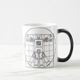 Tasse de robot de da Vinci Vitruvian