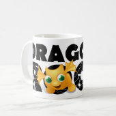 Tasse de roche de dragons (texte noir) (Devant gauche)