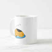 Tasse de ronflement de chiot de bande dessinée (Devant gauche)