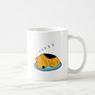 Tasse de ronflement de chiot de bande dessinée