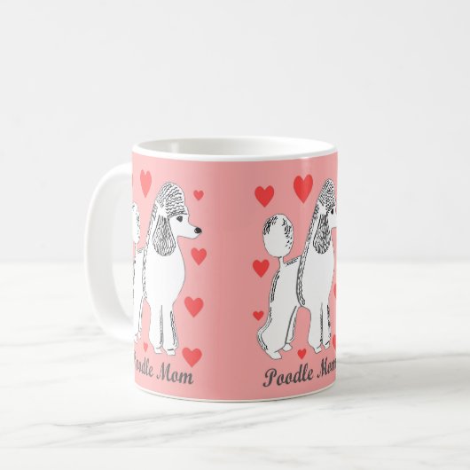 Tasse de rose de maman de caniche (Devant gauche)