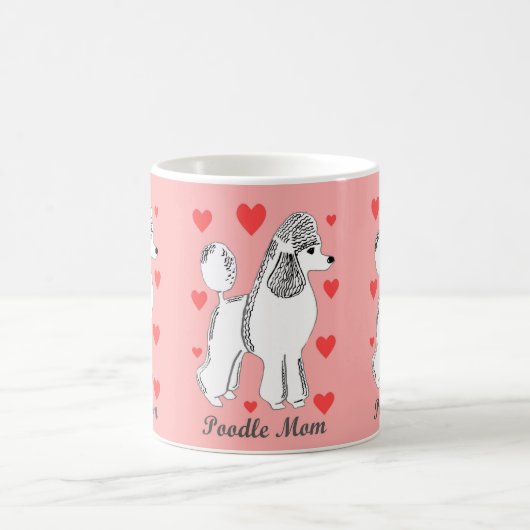 Tasse de rose de maman de caniche (Centre)