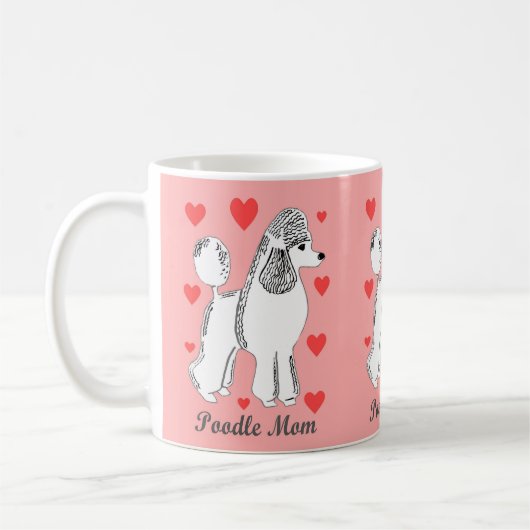 Tasse de rose de maman de caniche (Gauche)
