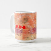 Tasse de roseaux rouges zen (Devant gauche)