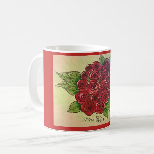 Tasse de roses (Devant gauche)