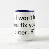 Tasse de RTFM 15oz (Centre)