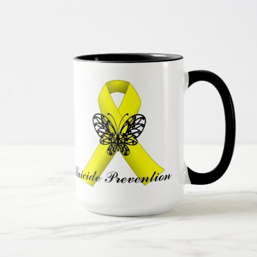 Tasse de ruban de papillon de conscience de (Droite)