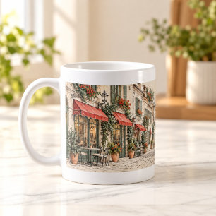 Tasse de rue architecturale Croquis de ville