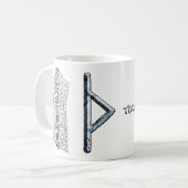 Tasse de rune de Thurisaz, le symbole du Thor (Devant gauche)